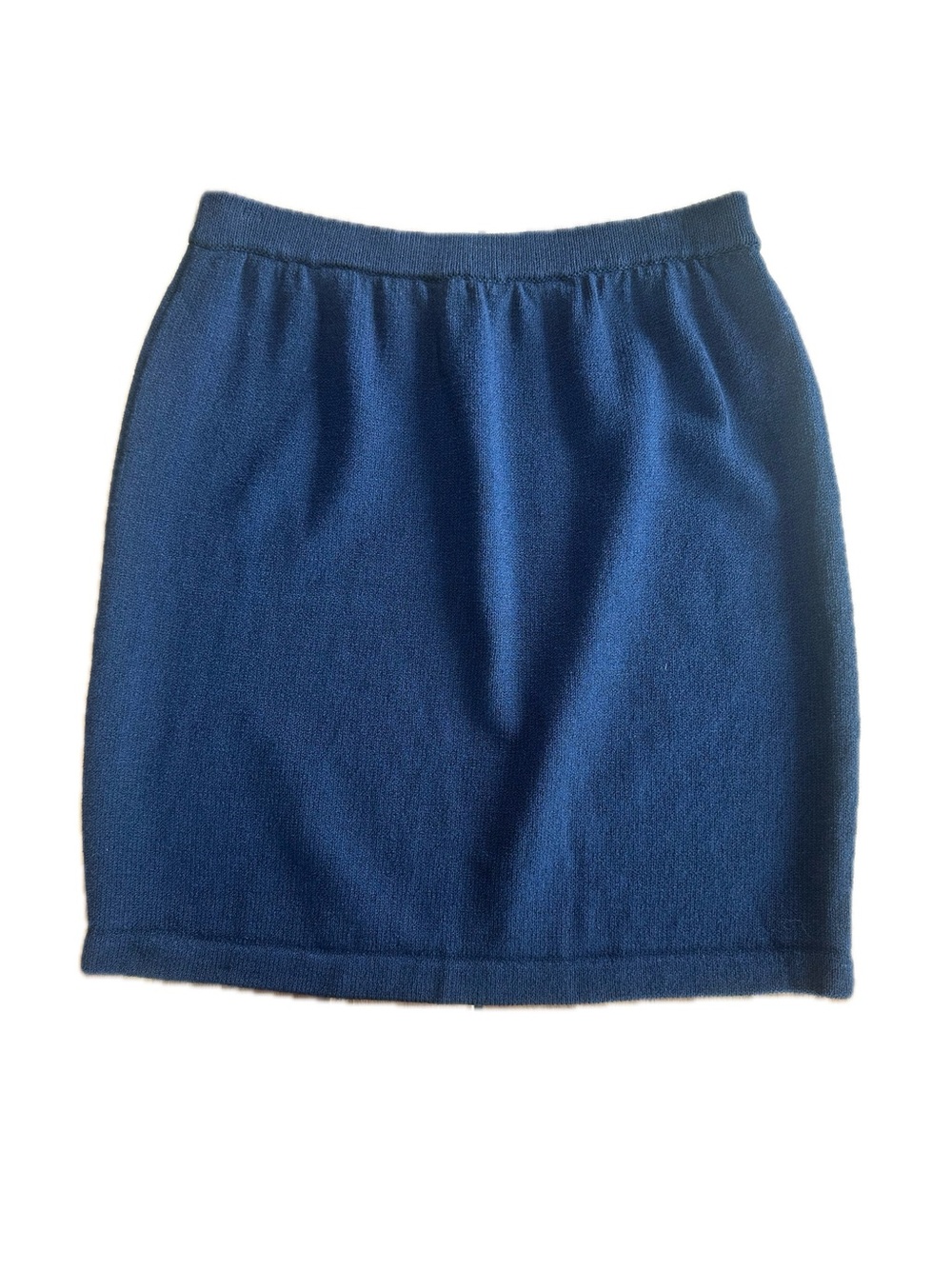 Vintage St John Basics Collection Classic Navy Knit 20” Skirt Size 6